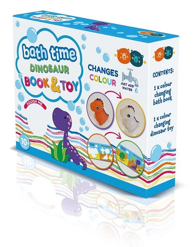 Bath Time Dinosaur Colour Changing Book & Toy