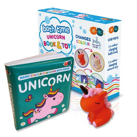 Bath Time Unicorn Colour Changing Book & Toy