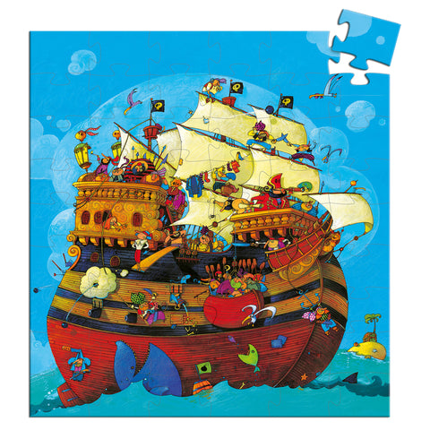 Barbarossa's Pirate Boat Silhouette Puzzle 54pce