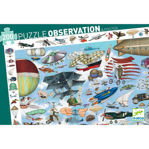 200pce Aero Club Observation Puzzle & Poster