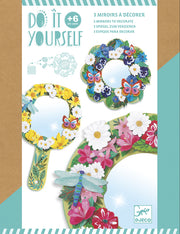 DIY 3 Mirrors to Decorate - Flowers