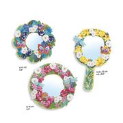 DIY 3 Mirrors to Decorate - Flowers