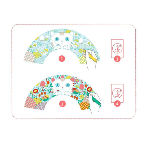 DIY Koneko Fan & Case to Colour In