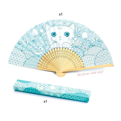 DIY Koneko Fan & Case to Colour In