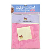 Dolls Bed Quilt and Pillow