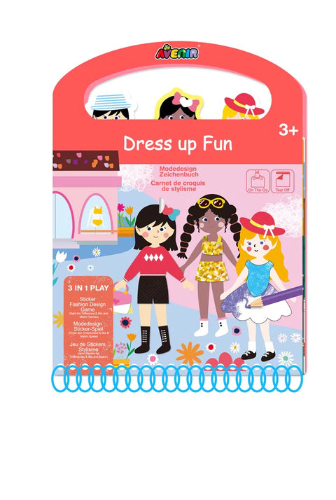 Dress up Fun 3 in 1 Sketch and Sticker Book
