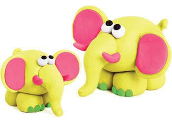 Fun Dough- 4 Tubs Fluro colours