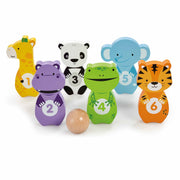 Wooden Animal Skittles Set