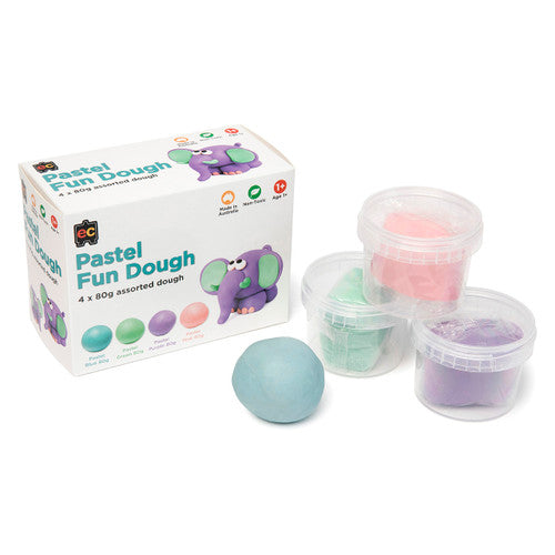 Fun Dough- 4 Tubs Pastel colours