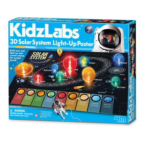KidzLabs 3D Solar System Light-Up Poster