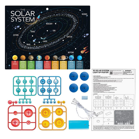 KidzLabs 3D Solar System Light-Up Poster