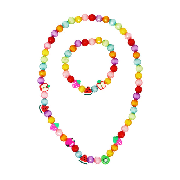 Fruit Necklace and Bracelet Set