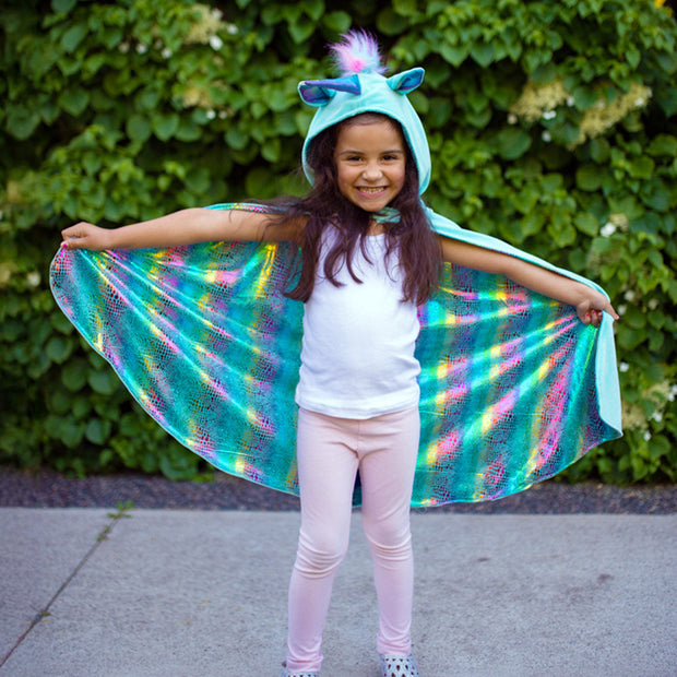 Reversible Rainbow Unicorn/Dragon Cape