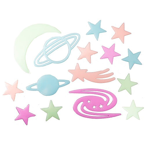 Glow in the Dark Coloured Stars 4-10cm