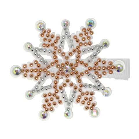 Rhinestone Snowflake Hairclip