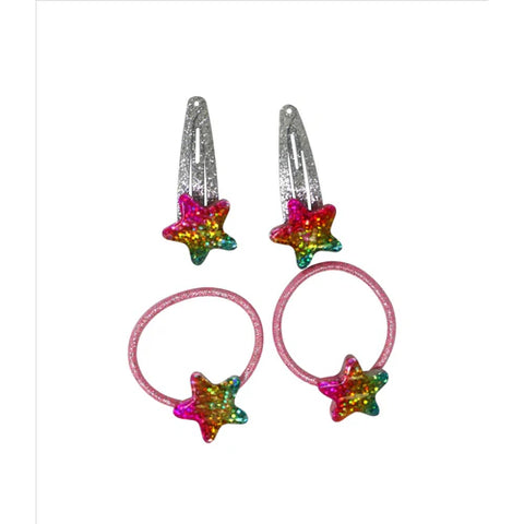 Rainbow Star Hair Accessories Set