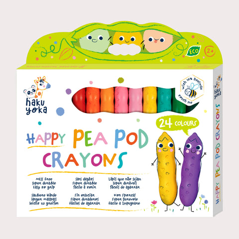 Pea Pod 24 Colour Crayons