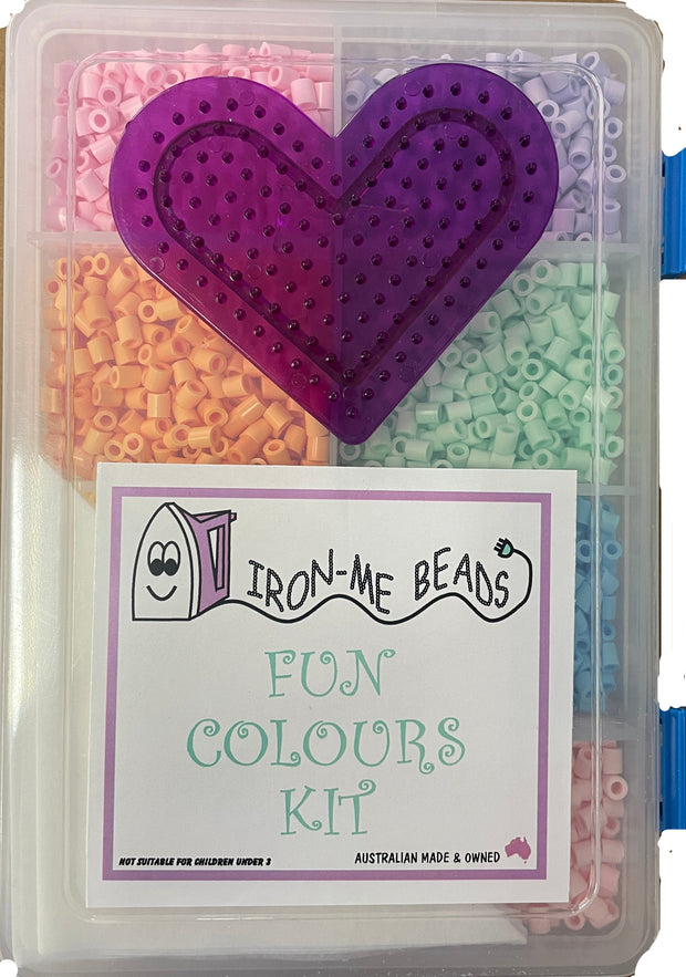 Iron Me Beads - Medium Divided Case Fun Colours Kit