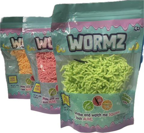 Wormz in a Bag 200g Asst colours