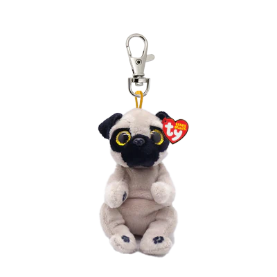 Beanie Boo Clip On Izzy Tan Dog with Black Ears