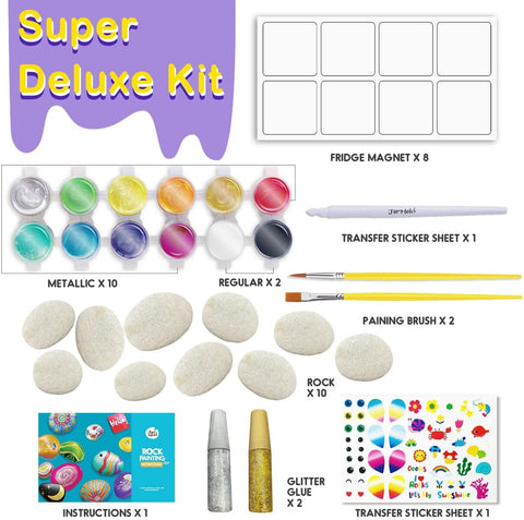 Rock Painting Kit-Metallic