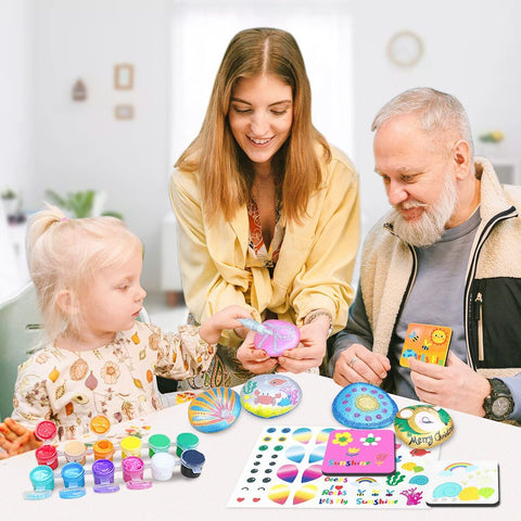 Rock Painting Kit-Metallic