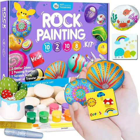Rock Painting Kit-Metallic