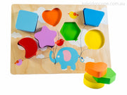 Wooden Flying Balloon Chunky Shape Puzzle