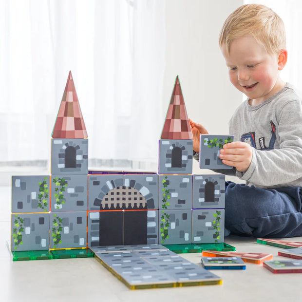 Magnetic Tile Toppers - Castle Pack 40pce