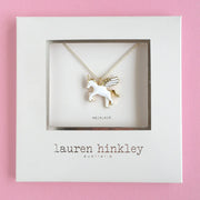 Silver Plated Necklace with Unicorn charm