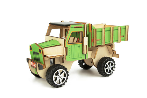 DIY 3D Wooden CArs - Solar Truck