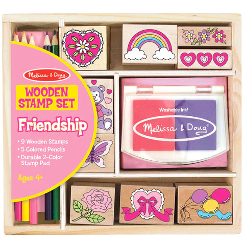 Friendship wooden stamp set