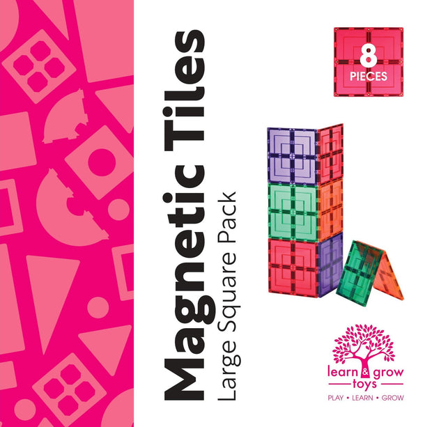 Magnetic Tiles Large Square Pack 8pce