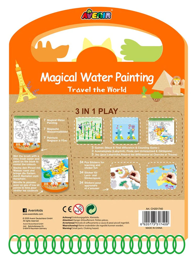 Magical Water Painting - Travel the World