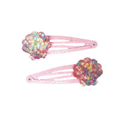 Mermaid Glitter Shell Hair Clips