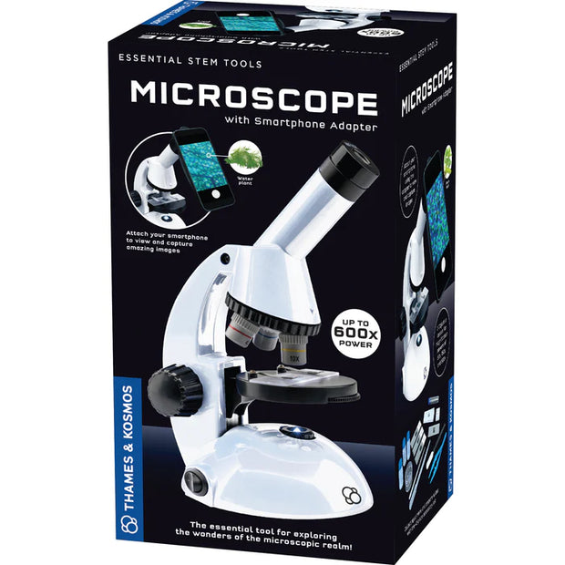 Microscope with Smartphone Adapter and Accessories