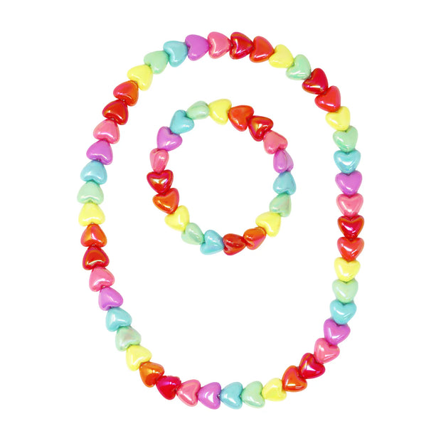 Rainbow Colourblast Necklace and Bracelet