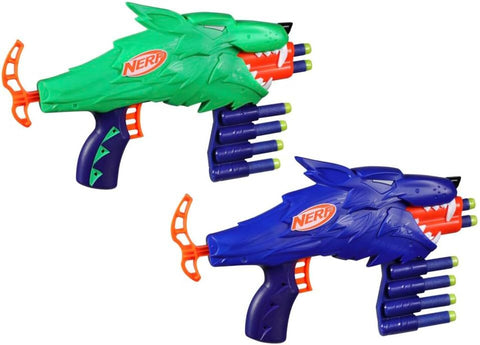 Nerf Wild Wolfpack Double Dart Blasters and 20 Darts