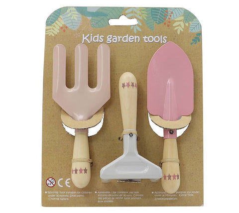 Kids Garden Tools - 3 pce Pink