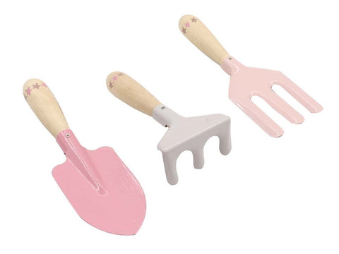 Kids Garden Tools - 3 pce Pink