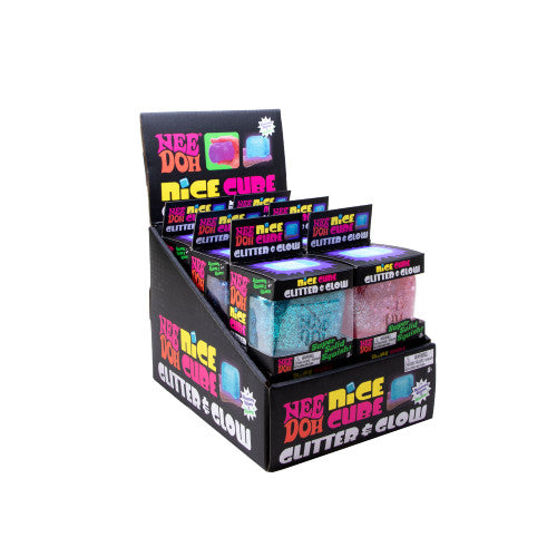 Nee Doh Nice Cube Glitter and Glow