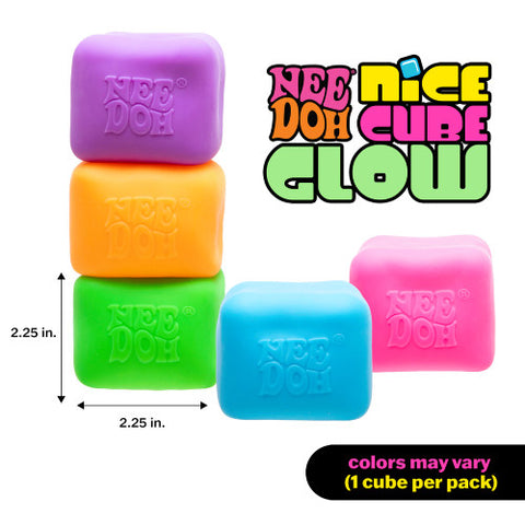 Nee Doh Nice Cube Glow in the Dark