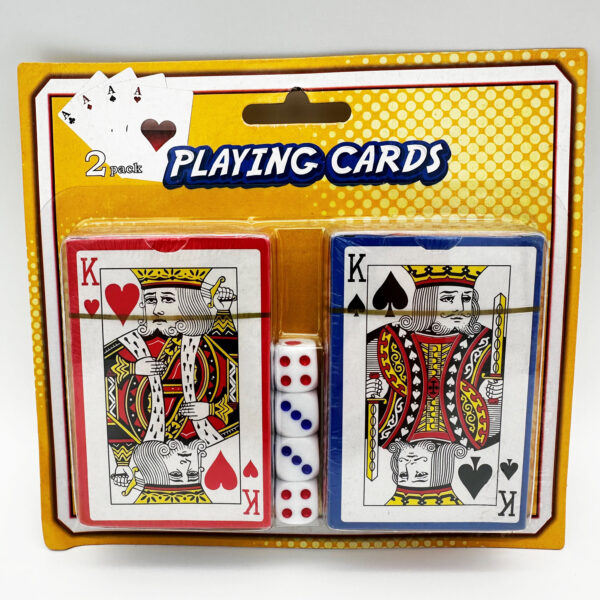 Playing Cards 2 Pack with 4 Dice