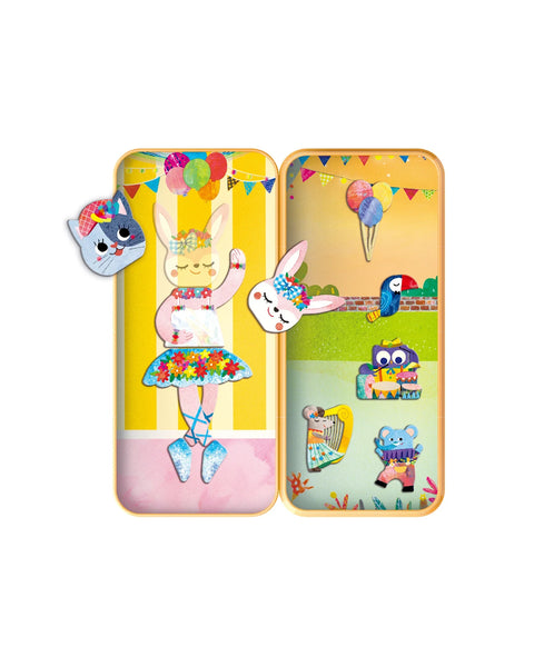 Magnetic Puzzle Tin - Music Animal