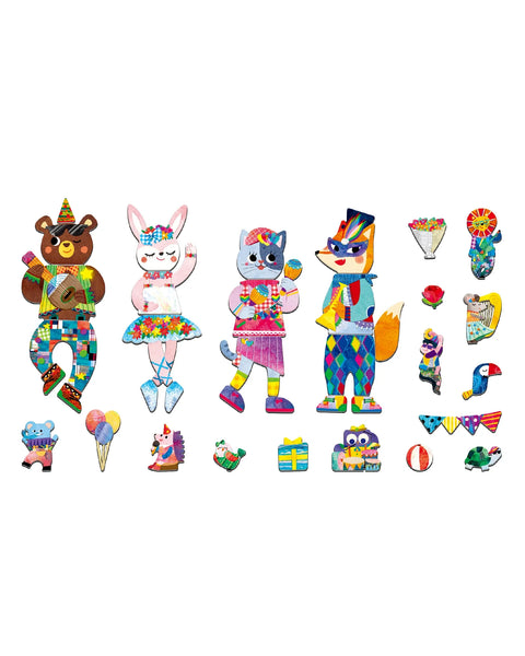 Magnetic Puzzle Tin - Music Animal
