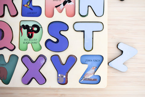 Australian Animals Wooden Alphabet Puzzle