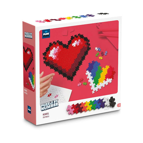 Plus Plus - Puzzle by Number - Heart 250pce