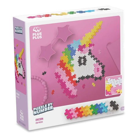 Plus Plus - Puzzle by Number - Unicorn 250pce