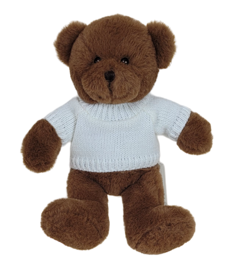 Mini Bowie Bear with jumper 22cm