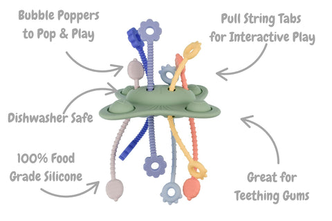 Pop & Pull Sensory Teether